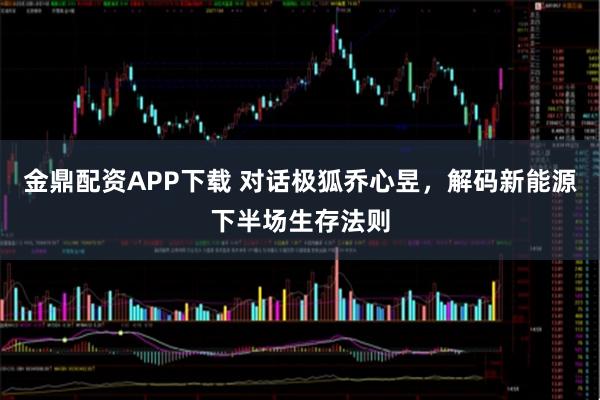 金鼎配资APP下载 对话极狐乔心昱，解码新能源下半场生存法则